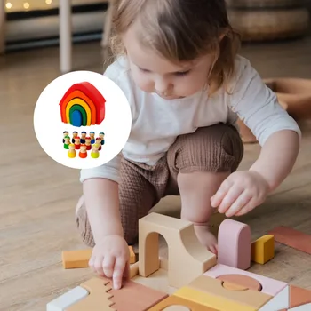 

1Set Interesting Building Blocks Durable Playing Toys Funny Plaything Durable Toys Interesting Toy Rainbow Building Blocks Kids