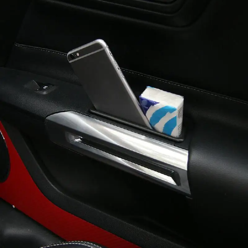 2 шт. ящик для хранения дверных ручек Ford Mustang 2015 + Держатель контейнера