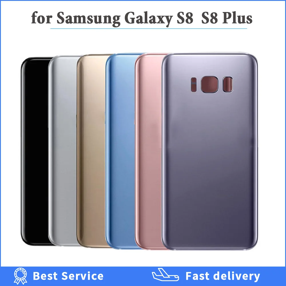 

high quality For Samsung S8 G950F S8 Plus G955F Back Glass Housing Cover Replacement For Samsung S8 Plus G955F Back Cover