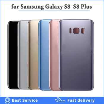 

high quality For Samsung S8 G950F S8 Plus G955F Back Glass Housing Cover Replacement For Samsung S8 Plus G955F Back Cover