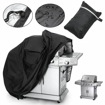 

2020 New BBQ Grill Cover Protective Dust-Proof Rainproof Moistureproof Cloth Furnace Cover Outdoor Sun-Safe Barbecue Accessories