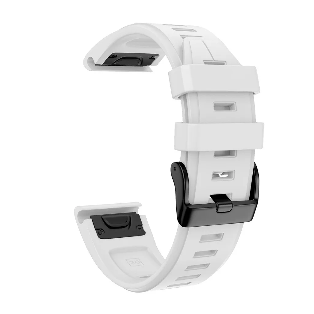 Для Garmin fenix 6 S/6 Spro умный ремень браслет аксессуары замена силиконового смарт-запястья для Garmin fenix 6 S/6 Spro# H15 - Цвет: White