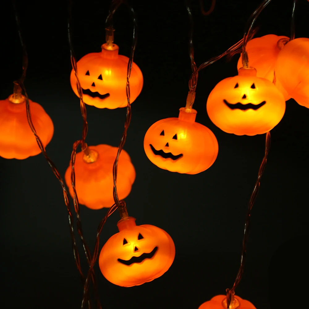 

Halloween Pumpkin Ghost Eyeballs LED String Light Holiday Home party Decoration Funny Spoof Indoor/Outdoor LED Fairy Light D40