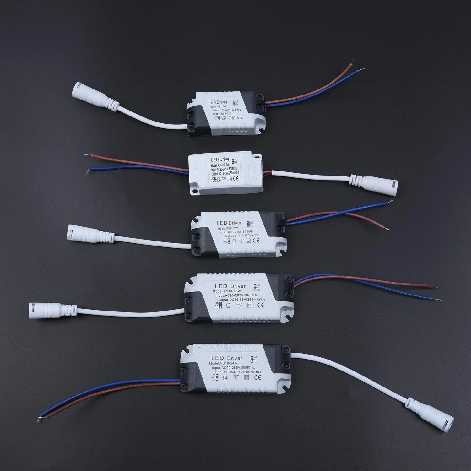3~ 24 W Led 12~ 28v к Ac90~ 265v адаптер питания для светодиодных ламп
