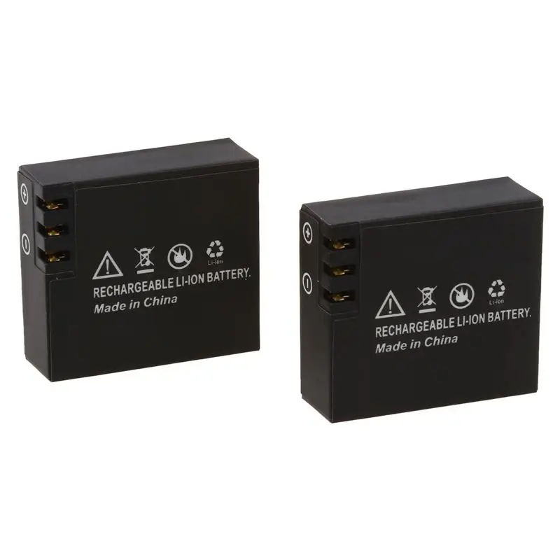 2x900mAh обновленный литий-ионный аккумулятор для SJCAM SJ4000 SJ6000 SJ5000 wifi SJ5000 +