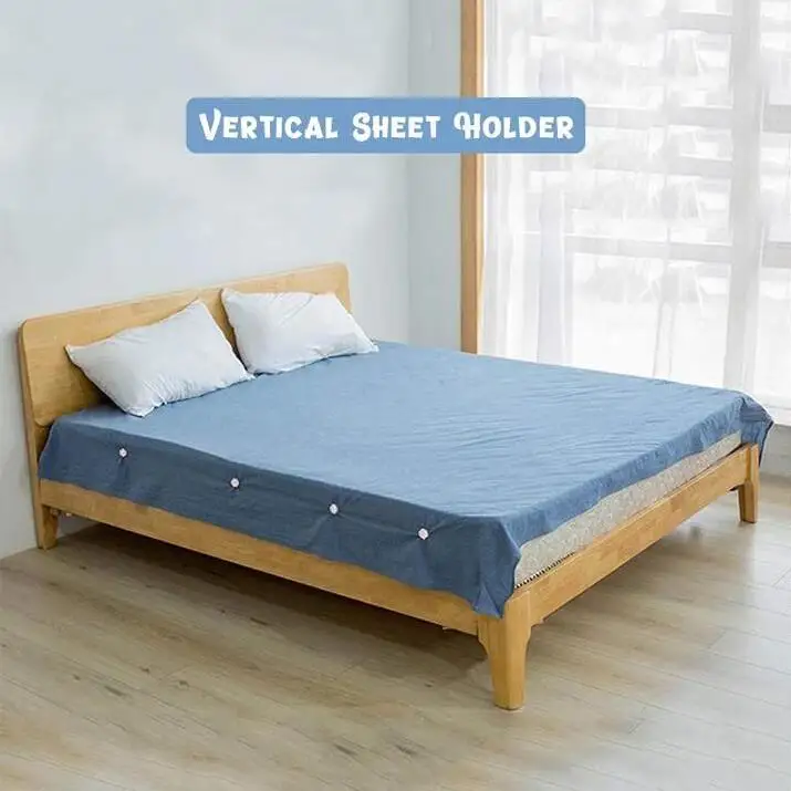 White Rabbine 15 Pcs Bed Sheet Holder Straps Mattress Grippers Fasteners Adjustable Clips Keep Sheets Snug For Full Size Bed Home Kitchen Bedding