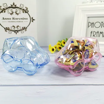 

Creative Transparent cartoon car Plastic Candy Box DIY Storage Candy Box Snack Box Birthday Gift Decoration Box For Children