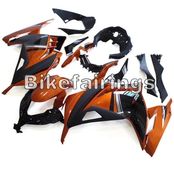 Велосипед Cowling для Kawasaki 2013 EX300R Ninja 300 рабочий корпус пластиковые инъекции оранжевые черные обтекатели комплект - Цвет: As Picture Shown