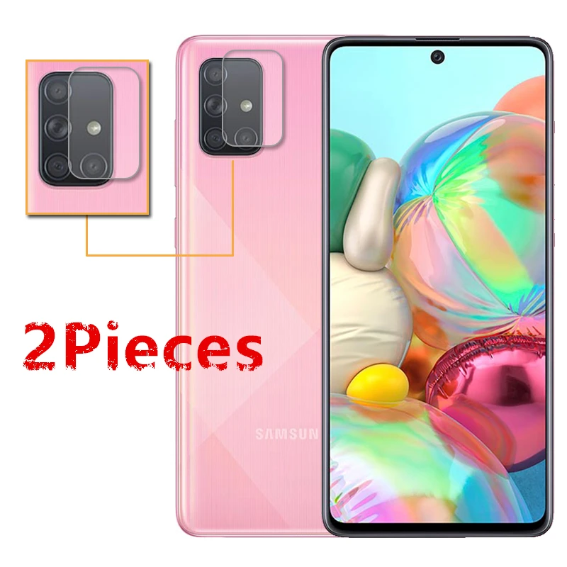Стеклянная пленка для камеры Samsung Galaxy A71 2 шт. защитная Защитное стекло A715 |