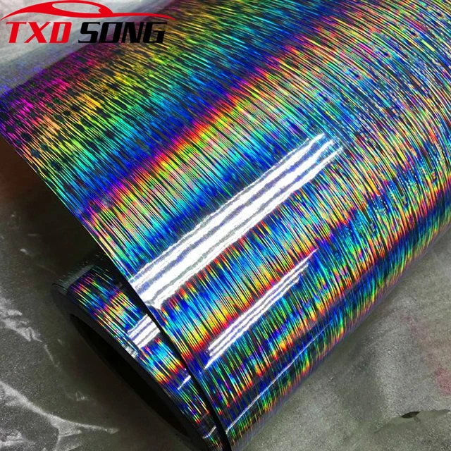 Film Vinyle Autocollant Brillant Pour Voiture, 50cm X 300cm, Noir, Blanc,  Rouge, Pour Camion, Ordinateur, Avec Dégagement D'air - Autocollants De  Voiture - AliExpress