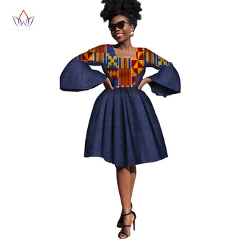 

Ankara Dresses Women African Print Dresses For Women 2020 New Dashiki Women African Clothing Ladies Clothes BRW WY1666