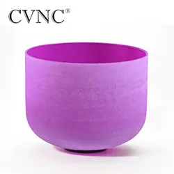 CVNC 10 дюймов B корона фиолетовый Чакра кварцевый Поющая чаша