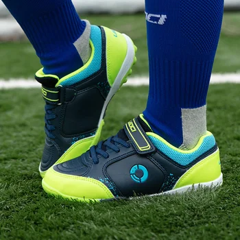 

kid sport shoes BOY Soccer shoes children's indoor soccer shoes sneakers turf super futsal comfortable waterproof Breathable