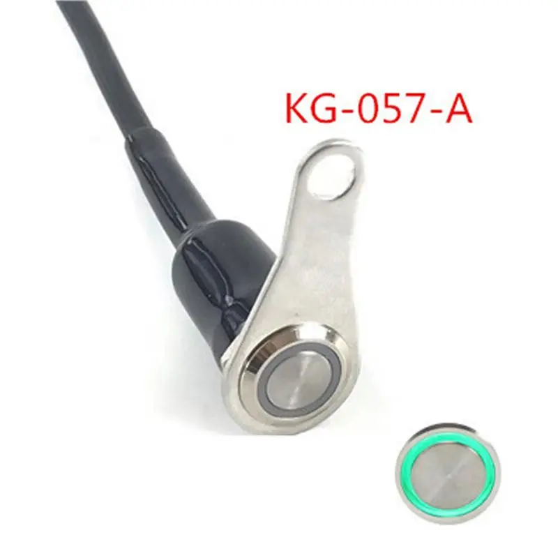 12 V/5A рулевой переключатель мотоцикла универсальный Водонепроницаемый фар на кнопку включения/выключения питания регулируемое крепление для ATV Dirt Bike электрический велосипед - Цвет: KG-057A Green
