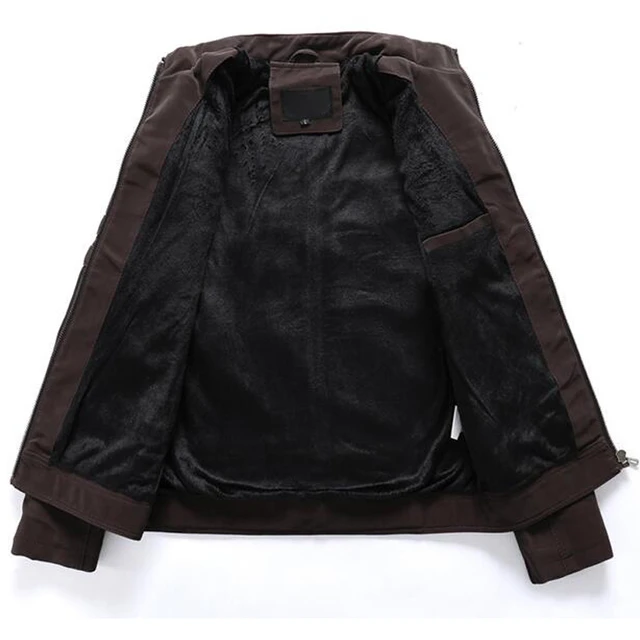 Giacca da moto in pelle PU moda uomo Autunno e inverno Giacca con cerniera  risvolto casual