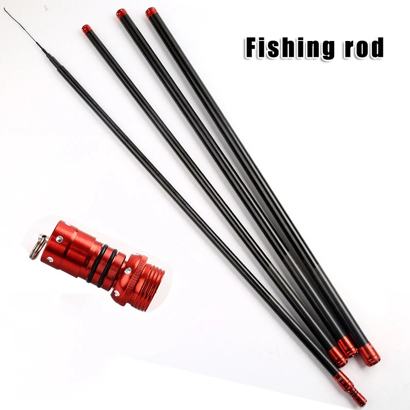 

1 Piece Carp Fishing Pole Carbon Fiber Ultralight Telescopic Fishing Rod Durable Rod Tube Stream Fishing Rod Black &T8