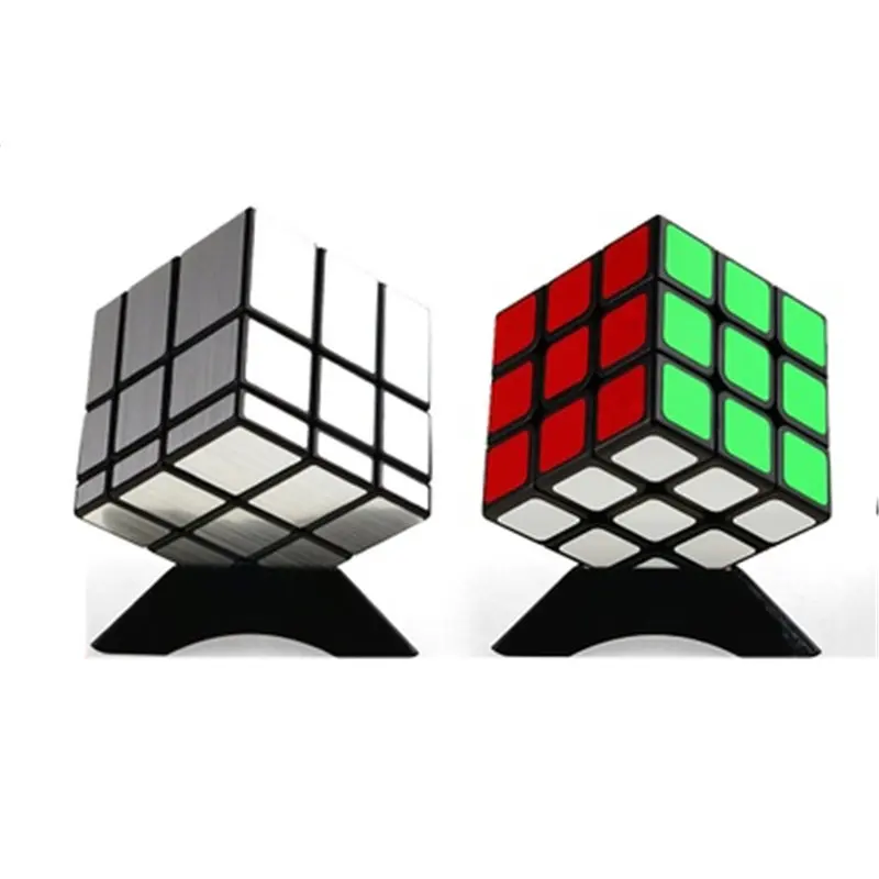 Classic Magic Cube Puzzle Game Cubes Educational Toys Set Mirror Blocks Cube Magic Cube Pyramid DD60MF - Цвет: 2 Pcs Style 1