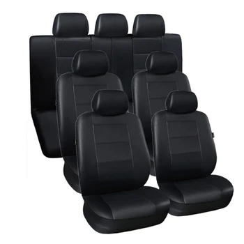 

3 Row 7 Seat Luxury Leather Car Seat Covers 3D Air Mesh Fabric Universal for Almost All Seats Trucks Vans & SUV