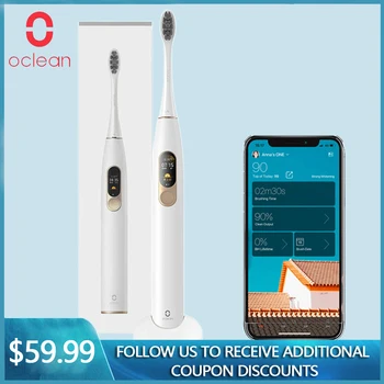 

Oclean X Sonic Electric Toothbrush Adult IPX7 Ultrasonic automatic Fast Charging Tooth Brush With Touch Screen Toothbrushes head