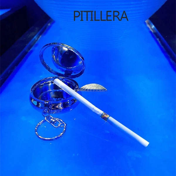 PITLIIERA Мини пепельница с крышкой сигары Девушка горный хрусталь DIY карманный инструмент для сигарет для женщин портативный открытый металлическая пепельница