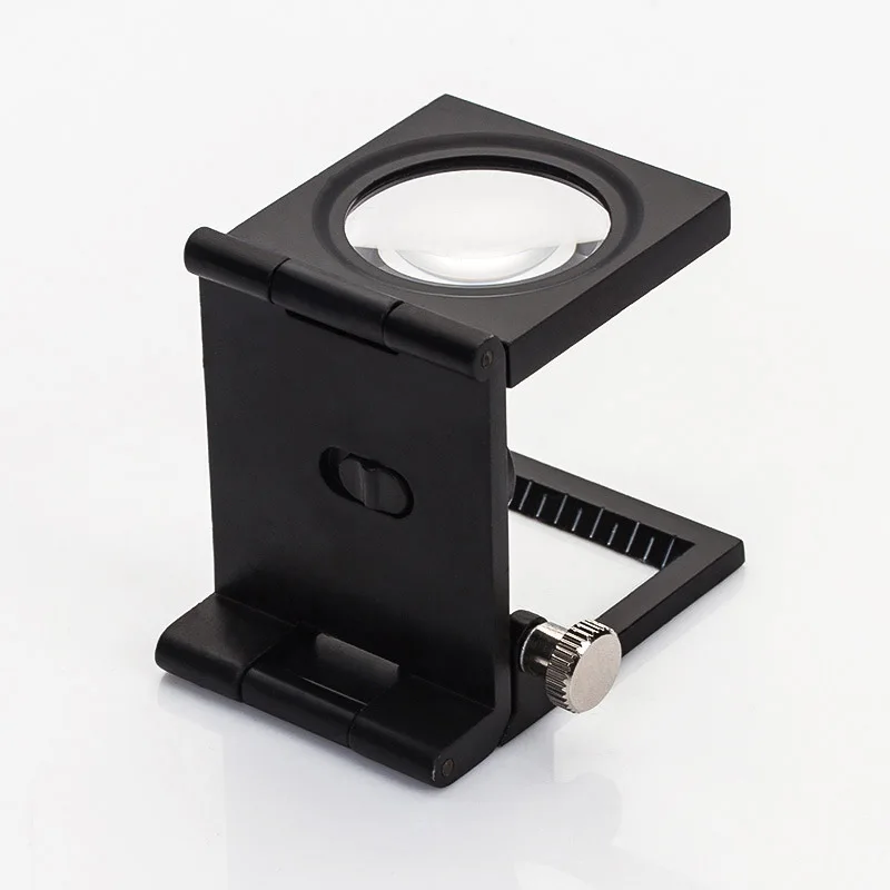 10X Magnifying glass with LED light Illumination magnification tool lupa microscope Jeweler Loupe Stamp Antique mini magnifier |