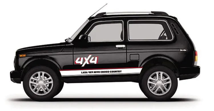 Автомобильный Стайлинг, Спортивная Автомобильная Наклейка для Лада нива, городской Автомобильный кузов, спортивные наклейки, авто наклейки