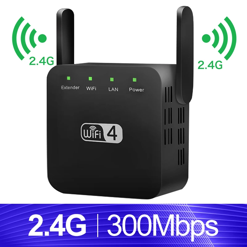 2.4G Black WiFi ретранслятор WiFi удлинитель 2,4G 5G беспроводной WiFi усилитель Wi Fi усилитель 5 ГГц Wi Fi сигнал ретранслятор Wi-Fi точка доступа - Цвет: 2.4G Black