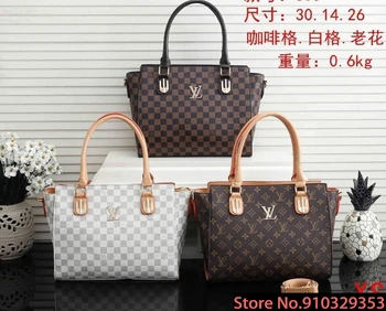 

Luxury Louis Vuitton LV- Leather Handbags Women Bags Designer Brand Women's Shoulder Bags Large Capacity Ladies Hand Bags L493