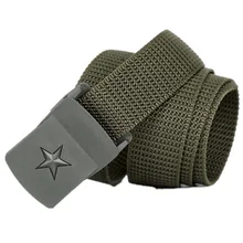 Student military training belt security belt training plastic woven nylon canvas inner belt trousers belt
