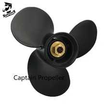 Capitaine hélice 10 1/4x14 noir Max Fit Mercury Mariner Force moteurs hors-bord 9.9HP 15HP 18HP 20HP 25HP 10 Spline RH