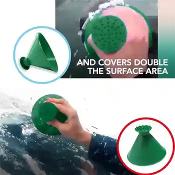 

Auto Car Magic Window Windshield Car Ice Scraper Shaped Funnel Snow Remover Deicer Cone Deicing Tool Scraping