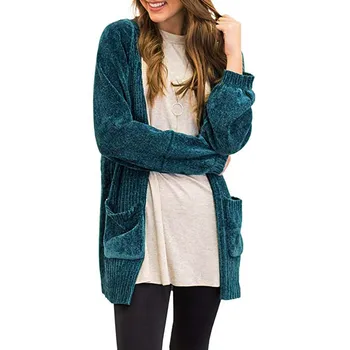 

Cardigan Corduroy Jacket Women Autumn Winter Coats Plus Size Overcoats Female Tops Jackets Solid Color Women Winter Clothing