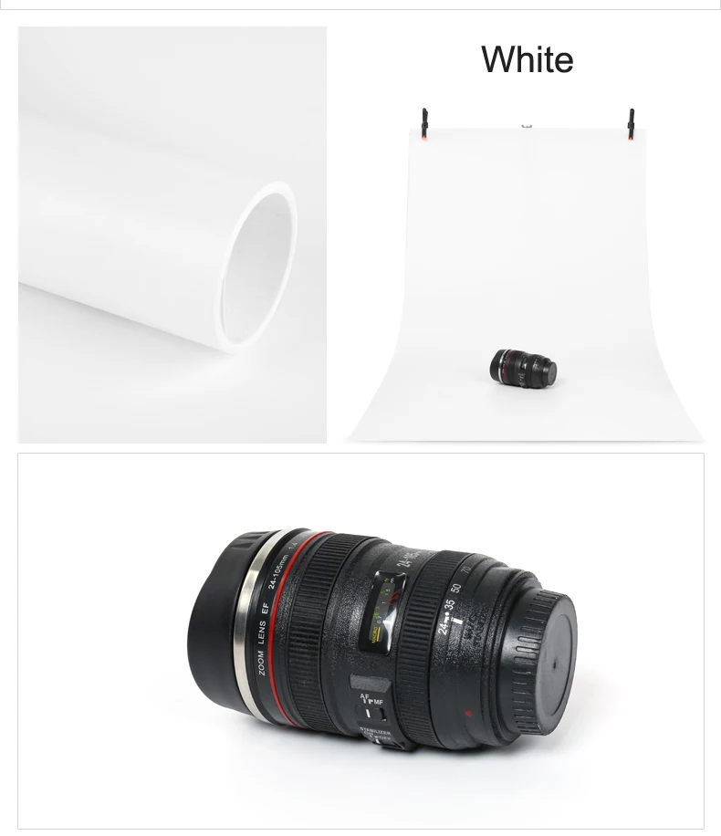 68x130 см ПВХ-ткань черного цвета фон против морщин для фотостудии