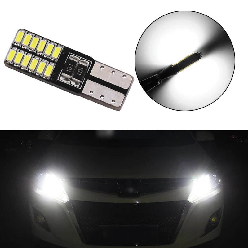 1 шт. Авто W5W светодиодный T10 194 168 Canbus 24 smd светодиодный светильник Автомобильная Передняя Боковая дверь вежливое номерное знак светодиодный свет лампы 12 В автомобильный Стайлинг