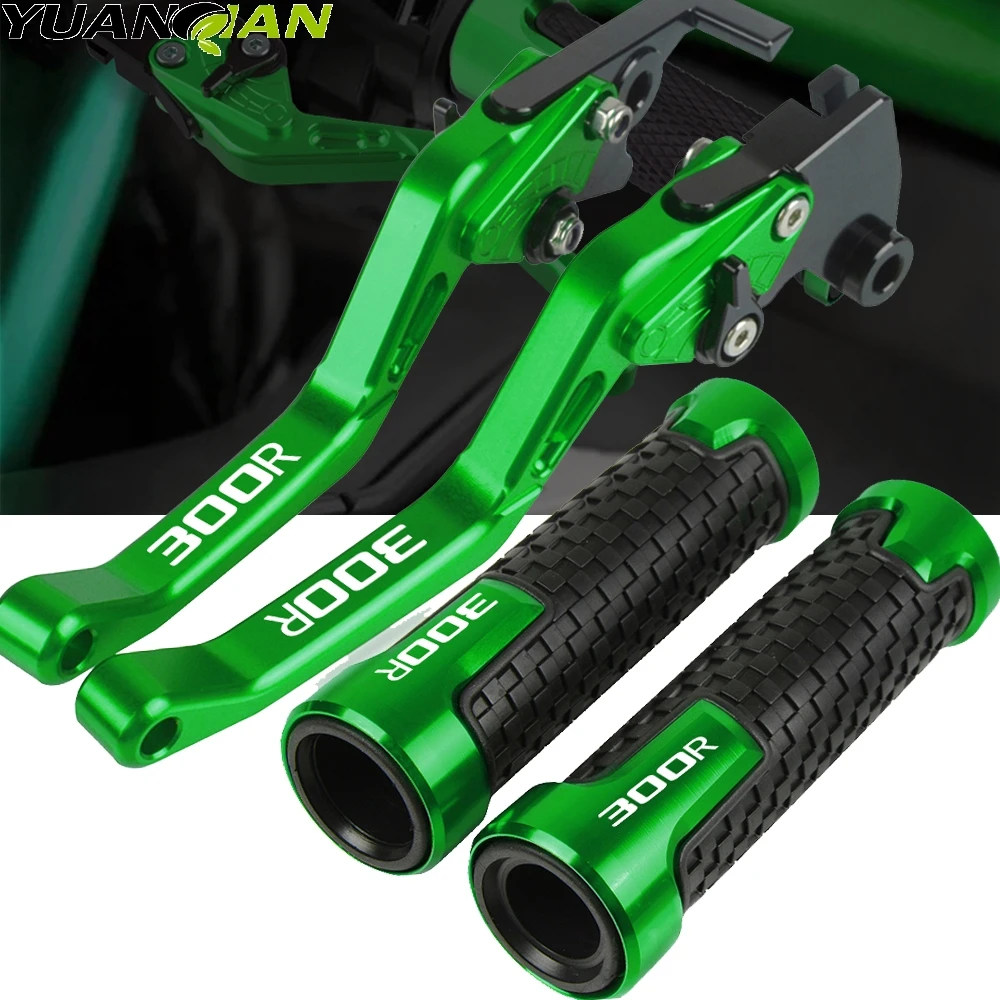 

For Kawasaki NINJA 300R NINJA 300 2008-2018 2017 2016 15 Motorcycle Adjustable Folding Brake Clutch Levers Handlebar Hand Grips