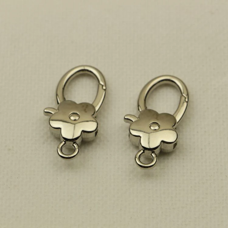 5/10pcs Metal Bag Buckles Dog Collar Webbing Strap Swivel Buckle Keychain Snap Hooks Bag Lobster Clasp DIY Hardware Accessories - Цвет: silver