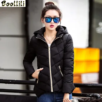 

Boollili Parkas Mujer Invierno 2020 Warm Winter Coat Women Short Jackets Slim Padded Women Parka Casaco Inverno Feminino