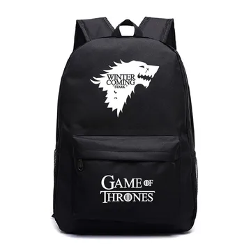 

Schoolbag Fashion Game Of Thrones Backpack Sac Men Zipper Women Travel Customize Bookbag Backbag Back to School Mochila Mujer