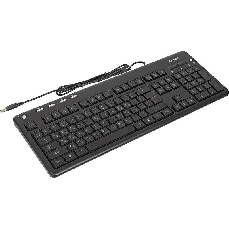 Клавиатура A4 KD-126-2 черный USB slim Multimedia LED