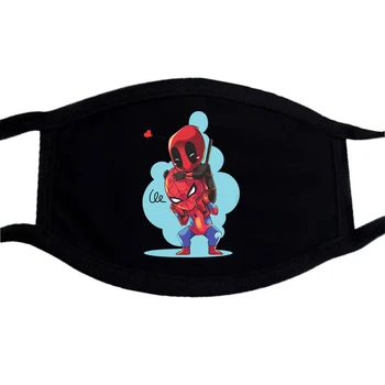

Marvel Superheros printing Masks Unisex Cartoon Cute Mask Breathable Washable Mouth-muffle Warm Face Mask Anti Haze Dust Masks