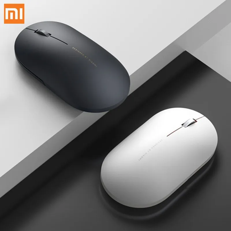 Беспроводная мышь XIAOMI 2 4 ГГц 1000 точек/дюйм портативная обтекаемая форма для ПК