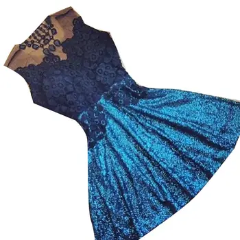 

Vintage Women O Neck Sleeveless Lace Stitching Waist Tight Backless Midi Dress Lace Stitching Waist Tight Backless Midi Dress