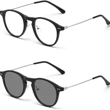 Анти-усталость Ретро мода Пресбиопия фотохромные литературные для пожилых людей унисекс Брендовые дизайнерские очки для чтения с коробкой FML