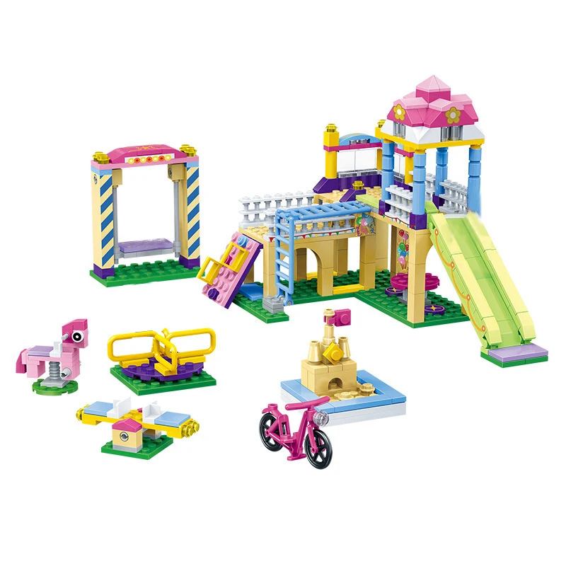 

NEW Friends Series Amusement Park Ferris Wheel Model Building Blocks Bricks Playgame Legoingly Toys For Children Girls Toy Gifts