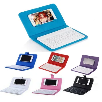 

Bluetooth Keyboard Mouse Case PU Leather Practical Keyboard Case Multifunctional Keyboard Stand for Android IOS WINDOWS