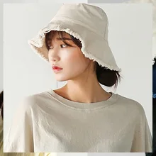 Рыбацкая Кепка Женская Осенняя Повседневная джинсовая солнцезащитная Кепка корейский выпуск шляпа котелок моющая тканевая Кепка