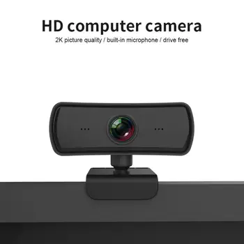 

2K 2040x1080P Webcam High Definition Computer PC Web Camera with Microphone Rotatable Cameras for Live Broadcast Video