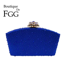 Бутик де фгг цветок-застежка женские хрустальные клатчи вечерние сумки жесткий чехол Стразы Свадебный клатч свадебные клатчи и сумки