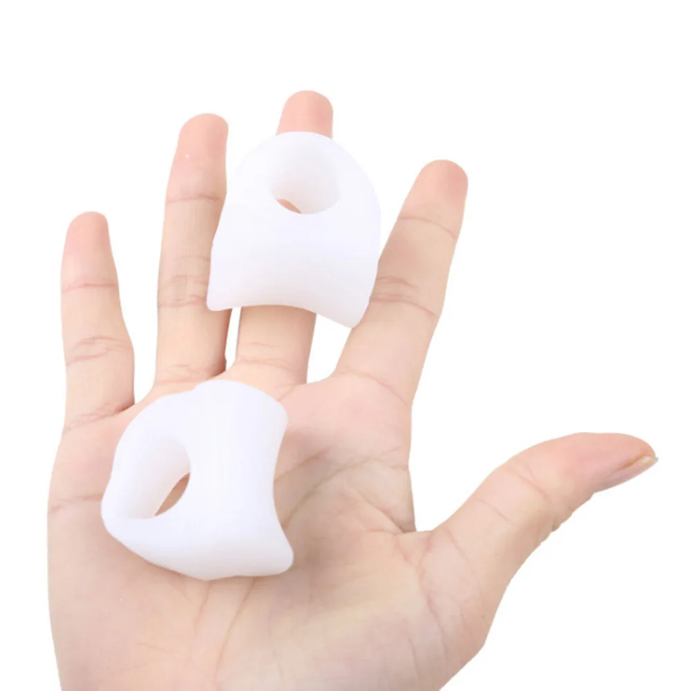 6Pcs Toe Protector Straightener Corrector Silicone Gel foot fingers Pedicure Toe Separator Bunion Adjuster Feet Massager