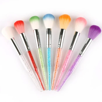 

1pc Nail Glitter Brush Dust Clean Acrylic UV Gel Powder Remover Rhinestone Handle Brushes For Nails Manicure Tools